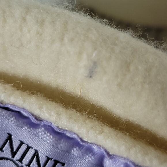 Nine & Co. Ivory Wool Blend Newsboy Cap with Floral Sequin Detail - Picture 10 of 10